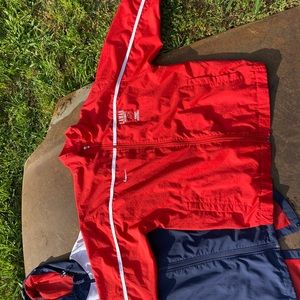 Nike red windbreaker